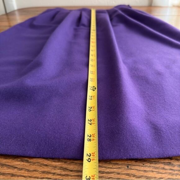 Pendleton 100% Virgin Wool A-line Midi Skirt Made in USA Vintage Size 8 Petite - Picture 3 of 6